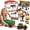 Red, variant on LINXUXIE Farm Animal Barn Set with Tractor, Trailer, Horse Stable, Grain Bins, Fence and Farmer Figures, Birthday Gifts for Kids 3-5 5-8 8-12 Year Old