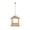 yellow#001, variant on Wooden Platform Bird Feeder with Hanging Rope - Open Design Outdoor Garden & Patio Decor to Attract Wild Birds - Easy to Fill & Clean Bird Watching Feeder