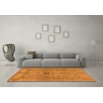 thumbnail image 3 of Ahgly Company Indoor Rectangle Abstract Orange Modern Area Rugs, 8' x 10', 3 of 4