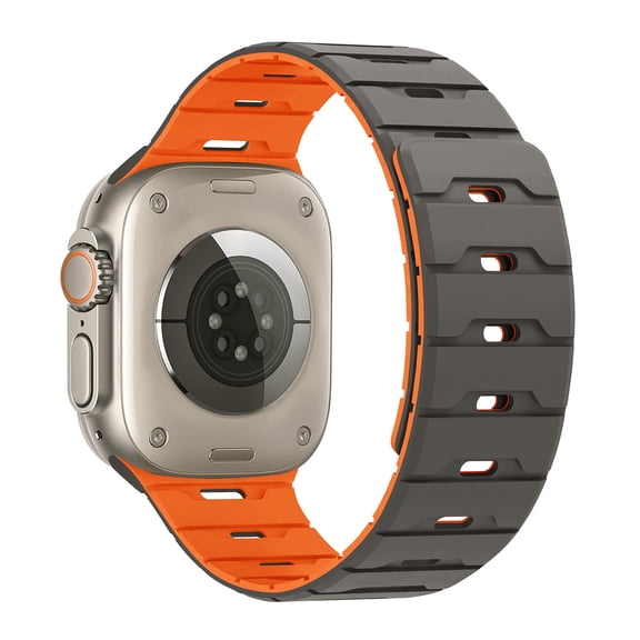 Double Sided Magnetic Band Compatible with Apple Watch Bands for Men Women 49mm 46mm 45mm 44mm 42mm, Soft Replacement Loop Strap for iWatch series 11 10 9 8 7 6 5 4 3 2 1, SE3, Ultra 3 2 1