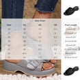 thumbnail image 3 of Lenago Oofos Sandals for Women Women's Versatile Plus-Size Metal Buckle Shoes Comfortable Summer Slippers Black 36, 3 of 9