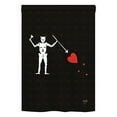 thumbnail image 2 of Breeze Decor 07034 Pirate Blackbeards 2-Sided Vertical Impression House Flag - 28 x 40 in., 2 of 2