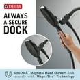 thumbnail image 5 of Delta 6-Setting SureDock Magnetic Hand Shower - 75613BL - Matte Black, 5 of 7