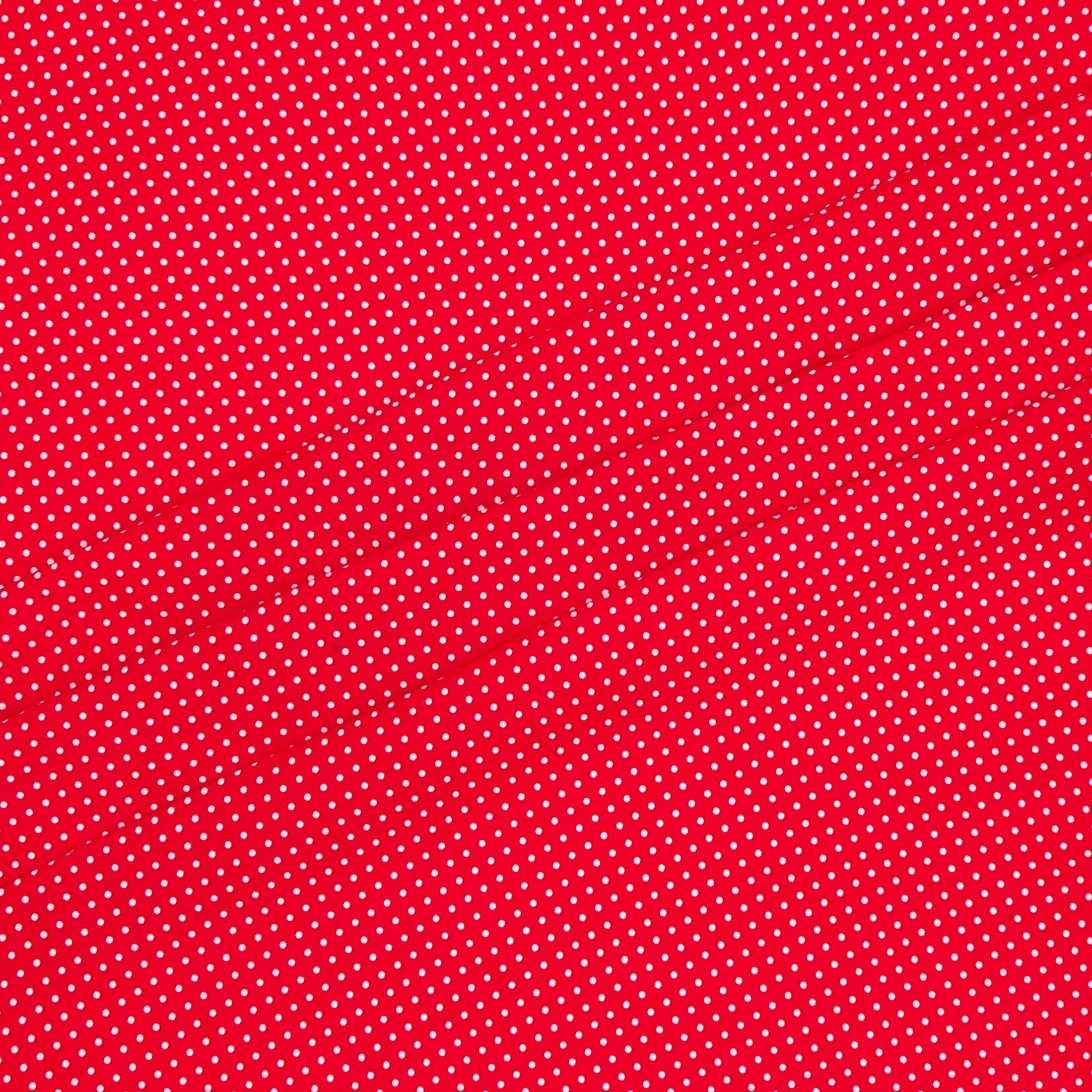 Waverly Inspirations 1 Yard Cut 100% Cotton Medium Dot Print Fabric, Poppy Red, 44" Wide for Quilting & Sewing