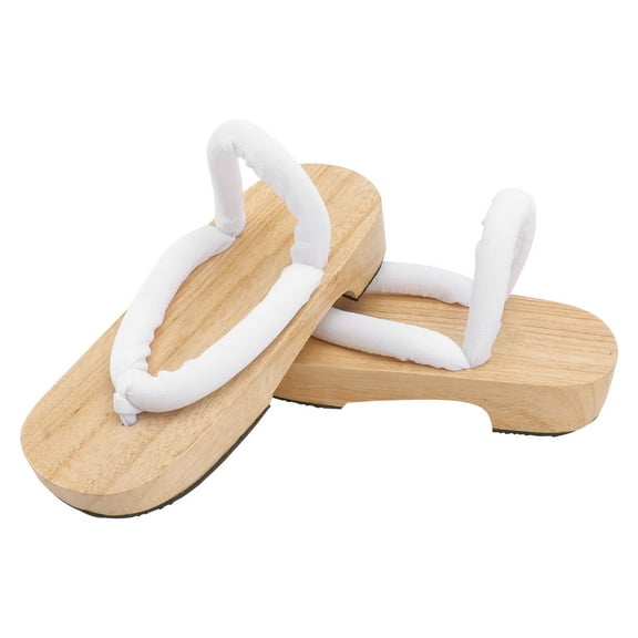 Tineasur Female Footwear Simple Wooden Clogs Slippers Chic Non-Skid 1Pair