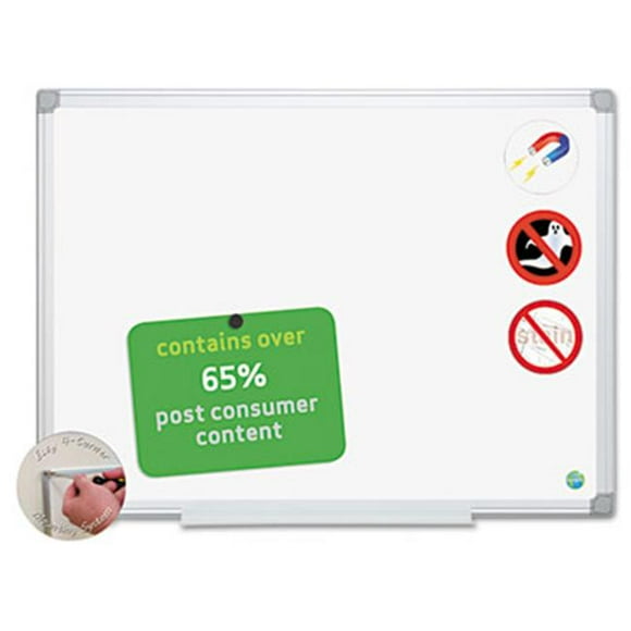 Mastervision CR0820790 MasterVision Earth Ceramic Dry Erase Board 36x48 Aluminum Frame