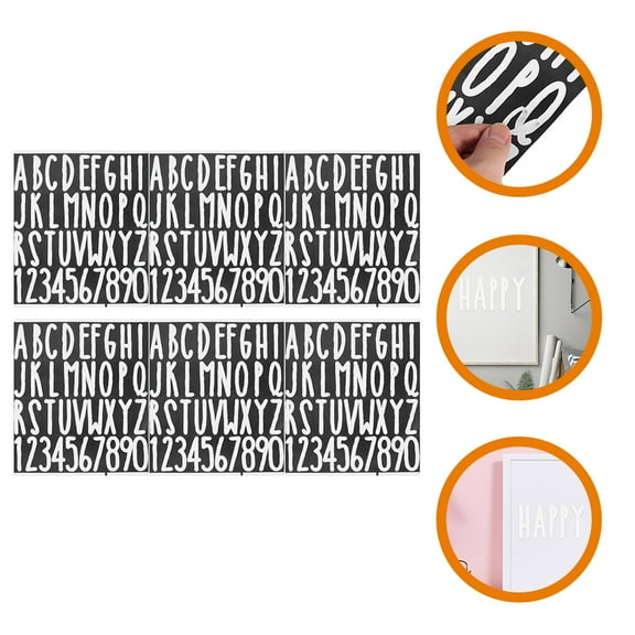 Homoyoyo White Vinyl Letter Stickers for Mailbox Door Car and Business Use