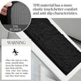 thumbnail image 3 of ZOPZO 3-Piece Bathroom Rug Set, Black, 17x24、20x24、20x32 Inch, Soft Microfiber Chenille Bath Mats with TPR Backing, Absorbent Mats for Bathroom, 3 of 6