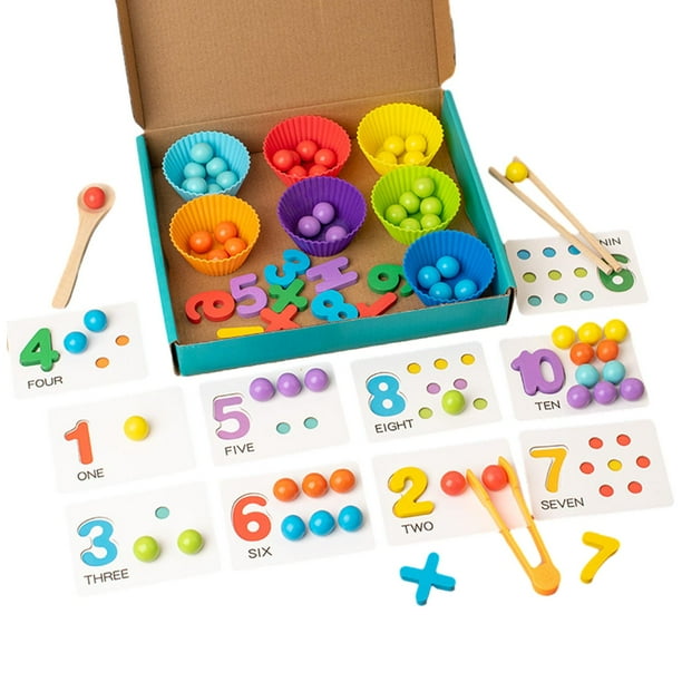 VGEBY Jeu de perles à pince Jeu de perles à clip Reconnaissance des couleurs Interaction parent VGEBY Jeu de perles à pince Jeu de perles à clip Reconnaissance des couleurs Interaction parent