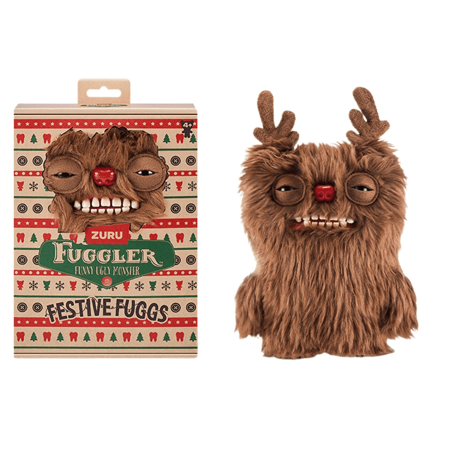 Festive Fuggs Holiday Fugglers Gingerbread, Snowman & Reindeer Bundle