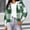 Army Green, variant on Jackets for Women Plaid Cropped Hooded Shacket Drawstring Hood Button Front Short Jacket with Chest Pocket Casual Loose Soft Jackets for Fall Winter Daily Layering Wear