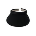 thumbnail image 2 of Top Headwear Sports Cotton Twill Clip-On Visor 3.5 Inch Wide Brim, Black, 2 of 4