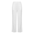 thumbnail image 6 of Inverlee Women's High Waist Wide Leg Pants Elastic Waist with Front Seam Casual Solid Color Work Trousers with Pockets White L, 6 of 6