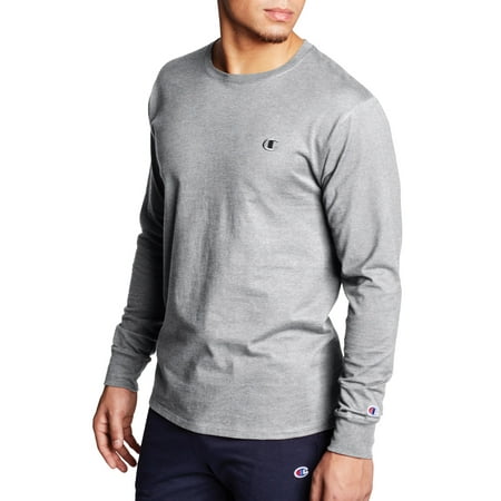 Champion Men's Classic Solid Jersey Long Sleeve T-Shirt