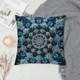 thumbnail image 2 of ONETECH  Boho Mandala Peacock Pillow Cases Floral Paisley Pattern Printed Pillowcases Indian Hippie Themed Square Bedclothes, 2 of 5