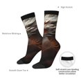 thumbnail image 2 of Yiaed Abstract White Dragon Print Great elasticity Crew Socks Sports socks for Men and Women, 2 of 5