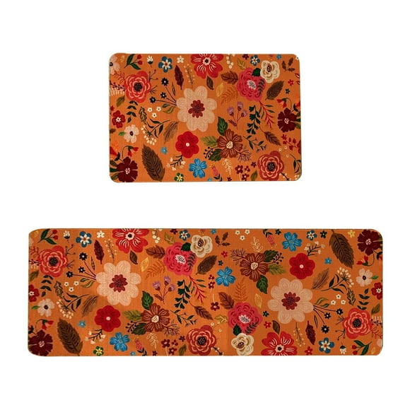 SIfdSeng Get it Fast Retro Floral Floormat Classic Floral Design for Kitchen Living Room Bedroom for Daily for Giving