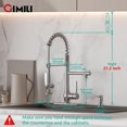 thumbnail image 2 of Grifo de cocina GIMILI Commercial con pulverizador desplegable, 2 of 6