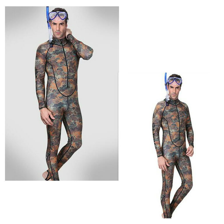 Hanas New Men uflage Wetsuit for Diving Spear Fishing Swimmin
