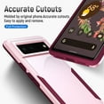 thumbnail image 2 of Compatible for Pixel 6 Case,Hard Back & Soft TPU Dual Layer for Pixel 6 Phone Case,Slim Cover Design,Anti-Scratch Phone Case,Full Body Shockproof Heavy Duty Protective for Google Pixel 6 Case Pink, 2 of 7