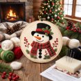 thumbnail image 4 of Christmas DIY Felt Material Kit, Non Woven Fabric Handmade Craft for Festival Theme Decorative Crafting Process 1 Set Snowman, 4 of 5