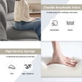 thumbnail image 7 of ASHOMELI 3-Seater Modular Sectional Sofa,Soft and Comfortable, Suitable for Living Room, Bedroom, Flat (Gray), 7 of 7