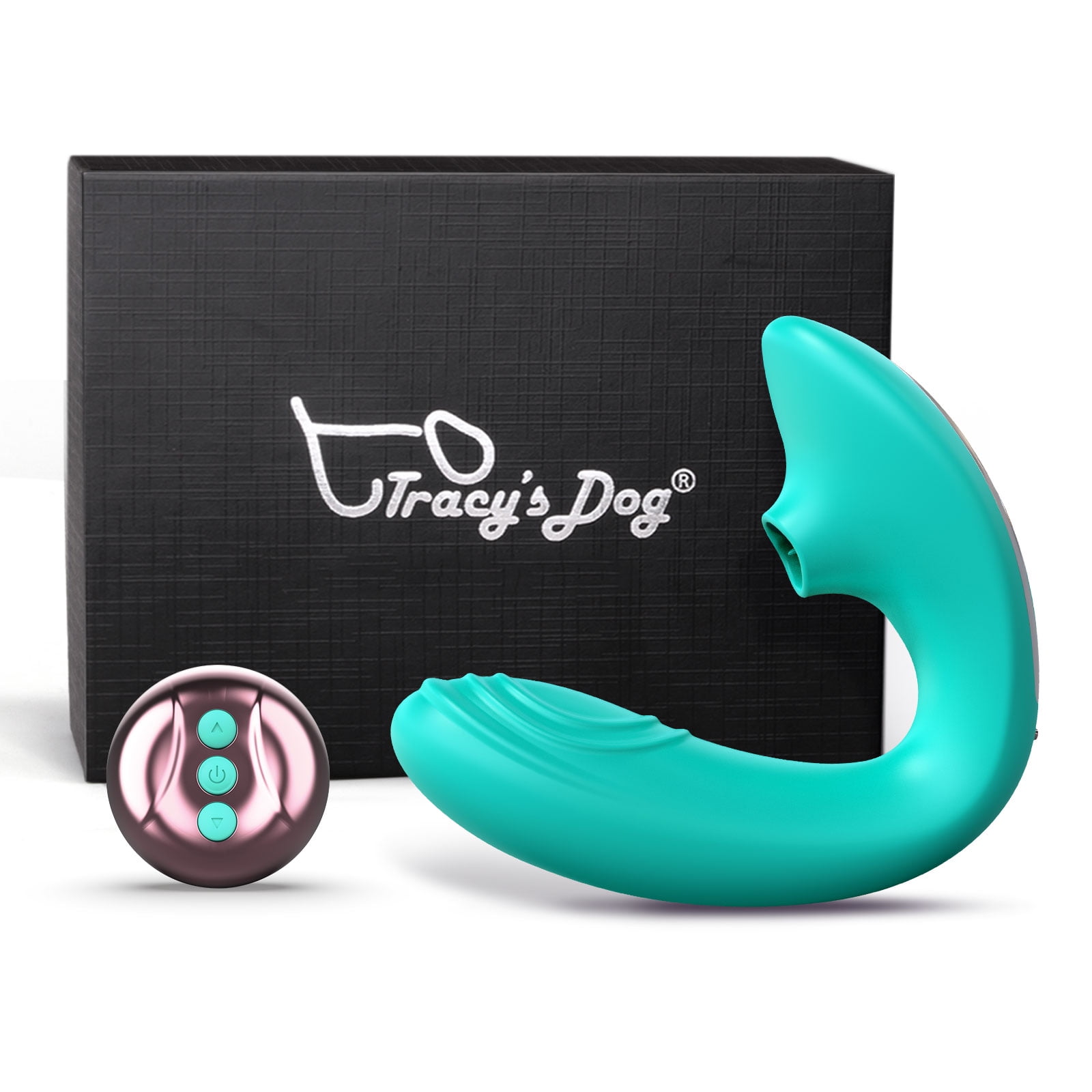 Tracys Dog Clitoral Vibrator Remote Control for G Spot Stimulation with 10 Pulsation and 7 Licking Modes, Adult Sex Toys for Women Solo Play, Teal