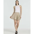 thumbnail image 2 of Real Essentials 4 Pack: Women's Soft Casual Pleated Mini Skirt - Skater A-Line Flowy Skirts (Available In Plus Size), 2 of 6