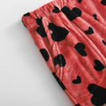 thumbnail image 7 of WTOBBY Women's Plush Sleep Pants with Pattern Design, Soft Elastic Waist Pajama Bottoms with Two Pockets, Comfortable Pajama Pants for Women,Vermilion S, 7 of 7