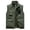 Army Green, variant on jjayotai Mens Coat Jacket Clearance Men's Sleeveless Work Clothes Jacket Solid Color Stand Collar Multiple Pockets Outdoor Sports Vest Photography Leisure Coat