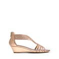 thumbnail image 2 of DREAM PAIRS Womens Open Toe Espadrilles Dressy Platform Sandals Slip on Elastic Ankle Strap Wedges Sandals, 2 of 7