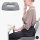 thumbnail image 5 of Cojín ergonómico para silla de oficina para aliviar el dolor de espalda | Cojín de asiento con soporte para coxis y hemorroides con diseño hueco | Espuma viscoelástica transpirable para estudiantes,, 5 of 6