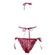 thumbnail image 3 of Gibobby Lencería sexy de mujer tanga Día de San Valentín Lencería de encaje Día de San Valentín floral para mujer, lencería de malla, body ajustado sexy con tirantes sin(Rosa caliente, XXL), 3 of 5
