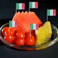thumbnail image 5 of 100 Pieces Italian Flag Italian Stick Mini Handheld Flag Cocktail Decorations, 5 of 5