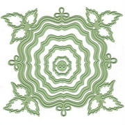Lea'bilities Cut & Emboss Dies-Nested Frame W/Leaves, .5" To 3"