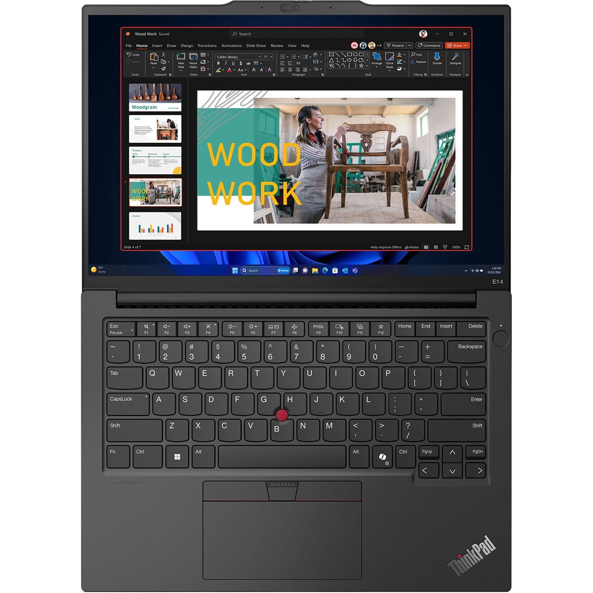 Lenovo ThinkPad E14 Gen 6 14" WUXGA Laptop, AMD Ryzen 5 7535U 2.9GHz, 16GB RAM, 256GB SSD, Windows 11 Pro, Black