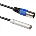thumbnail image 4 of 3X Cable de 1/4 una XLR, Adaptador de Audio EstéReo Equilibrado de 1/4 de Pulgada Hembra una XLR Macho, Conector Macho de un Cuarto de Pulgada /TRS una XLR, 4 of 5