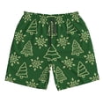 thumbnail image 4 of Bixox Men's Christmas (2) printing Casual Classic Fit Short Summer Beach Shorts, 4 of 6