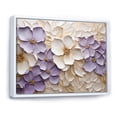 thumbnail image 2 of Designart "Purple-White Violet Simplicity" Violets Floater Framed Canvas Art Print, 2 of 5