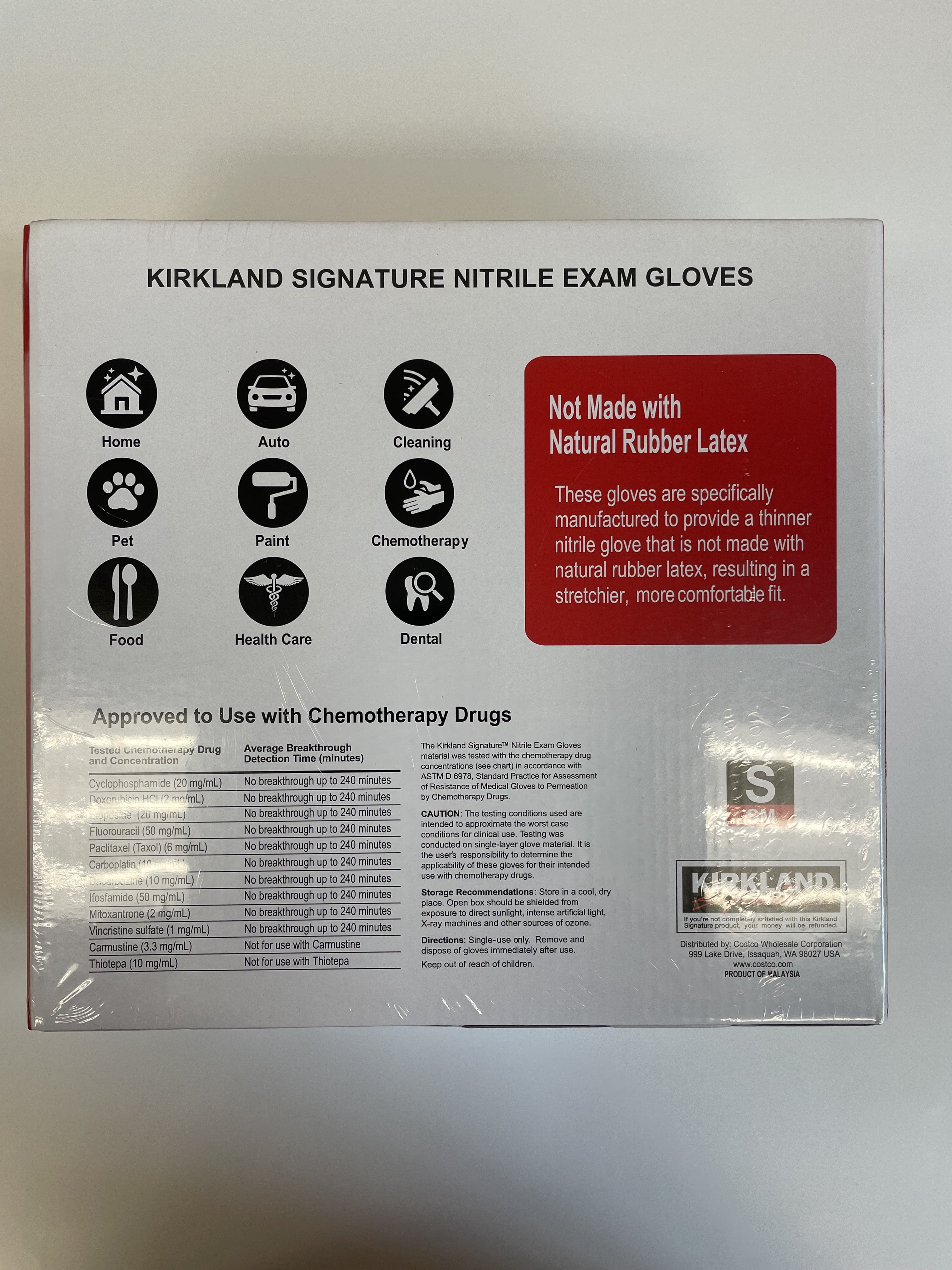Small Kirkland Signature Latex Free Nitrile Exam Gloves, 400-count