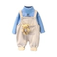 thumbnail image 1 of Nuevos conjuntos de ropa para niños Bebés Niños Niñas Otoño Invierno Sudaderas con capucha de lana gruesa Monos Pantalones superiores Niños Sudadera con capucha Ropa 18-24M (Etiqueta 90) Gao Jinjia LED, 1 of 2