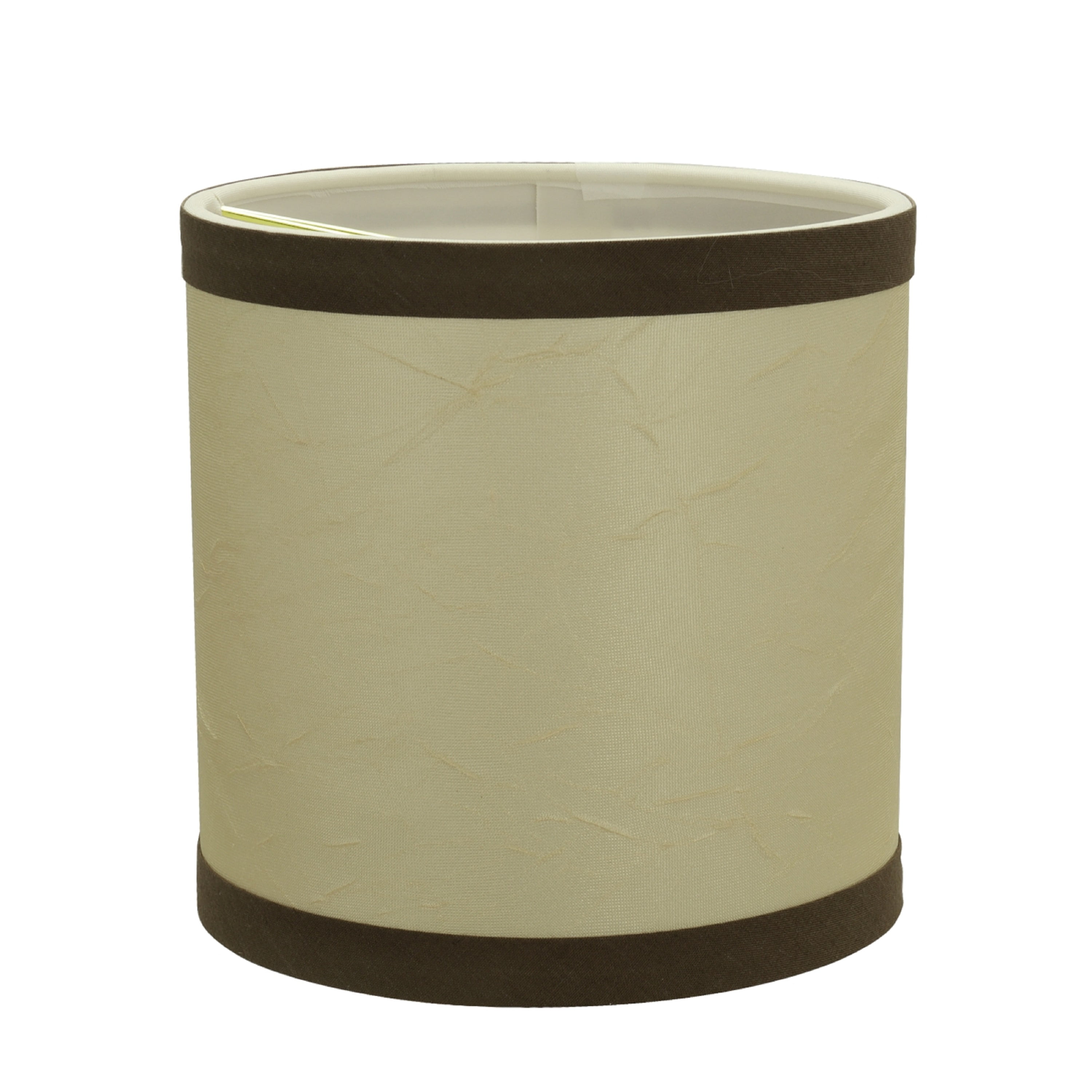 Aspen Creative 31194 Transitional Drum (Cylinder) Shaped Clip-On Construction Lamp Shade in Beige, 5" wide (5" x 5" x 5")