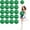 Green, variant on cheer pom pom, 20PCS Cheerleading Pom Poms, Premium Metallic Pom Poms Set Cheering Hand Flowers Handle Dance Pom Poms Cheering Squad Pompoms for Football Basketball Cheers
