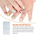 thumbnail image 4 of 1 Set Artificial Nail Tips Press on Nails for Kids Cartoons Fake Fingernails Short Stickers Full Cover Manicure Kit Decorations PNT-16-07, 4 of 7