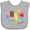 AC-Heather Grey, variant on Inktastic Just Chillin This Summer- popsicles Boys or Girls Baby Bib