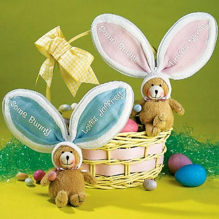 Personalized Easter Bunny Bear in Zippered Egg