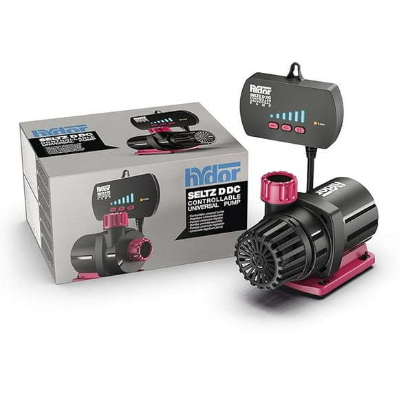 Hydor Seltz D DC Controllable Universal Pump 500 GPH, 750 GPH and 1000 GPH for Aquariums, Reefs, Ponds, Turtles, Terrariums and Fountains, Black, 1000 GAL (P21131.01)
