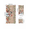 thumbnail image 4 of Brown Wood Snowman Christmas Bath Towels for Bathroom Set,Luxury Microfiber Towels Gifts for Women,Quick Dry Beach Hand Hair Face Towel and Dish Washcloth,Xmas Poinsettia Winter Gifts Towels+Set, 4 of 7