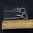 thumbnail image 3 of BTS Fashion Men Earrings A Prueba De Balas Adolescente Parque Jimin Con Los Mismos Pendientes anti-Guerra Hombres Y Mujeres Clásico cross chain Sin Perforar Oreja Joyería, 3 of 4
