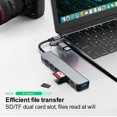thumbnail image 3 of Adaptador USB C HUB 8 en 1 Lector Tarjetas SD/TF para MacBook/Pad Pro/Dell/HP, 3 of 9